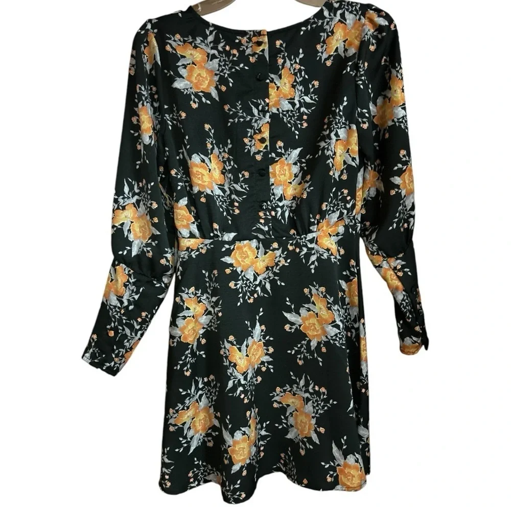 Free People Black Floral Parker Dress - Picture 4 of 9